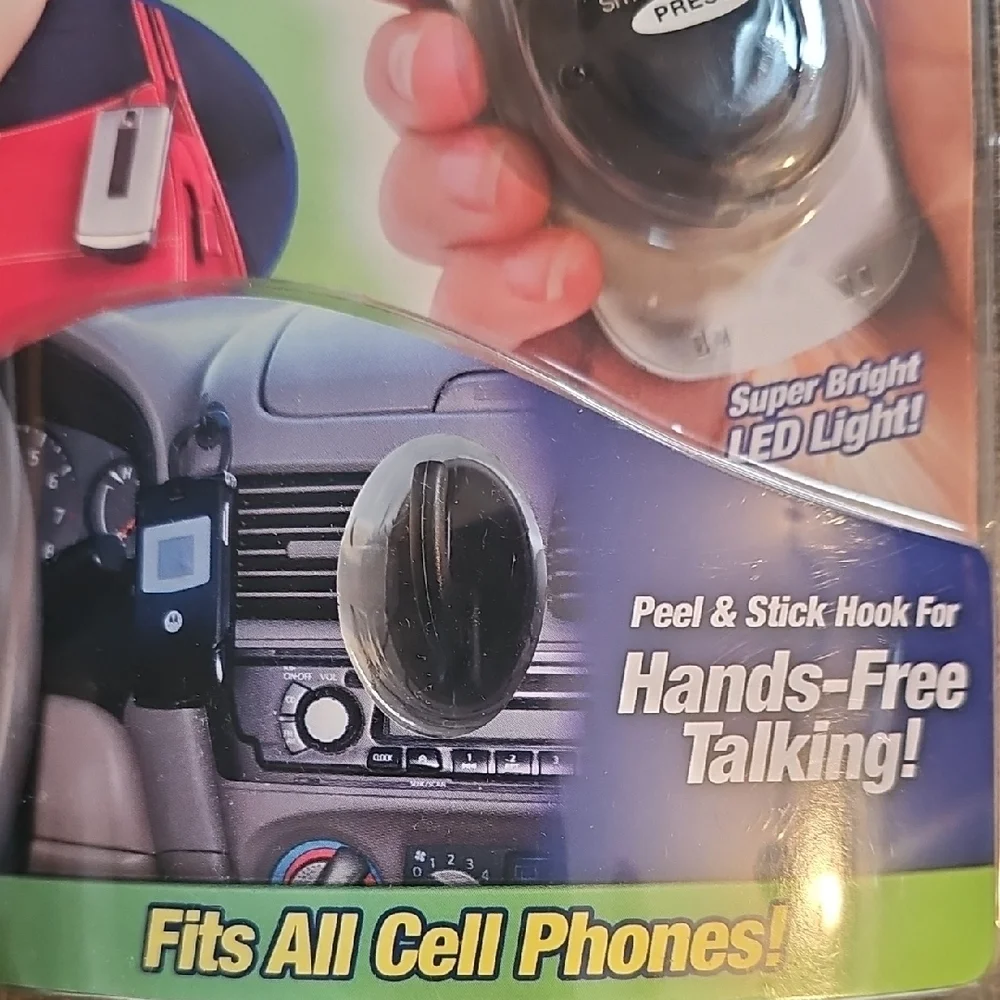As Seen On TV NEW Deluxe Cell Phone Smart Clip Holder - Silver